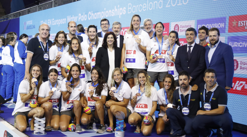 bronze waterpolo femení europeu barcelona