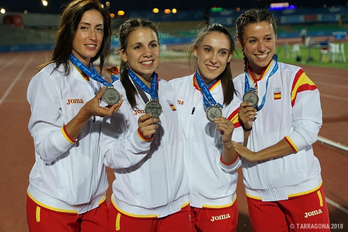 Atletisme relleu femeni 4x100 Tarragona'2018