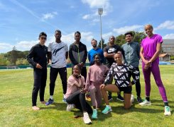 Training camp of the high level spanish long jump team