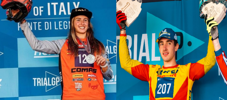 Berta Abellán y Pablo Suárez, subcampeones del mundo de trial